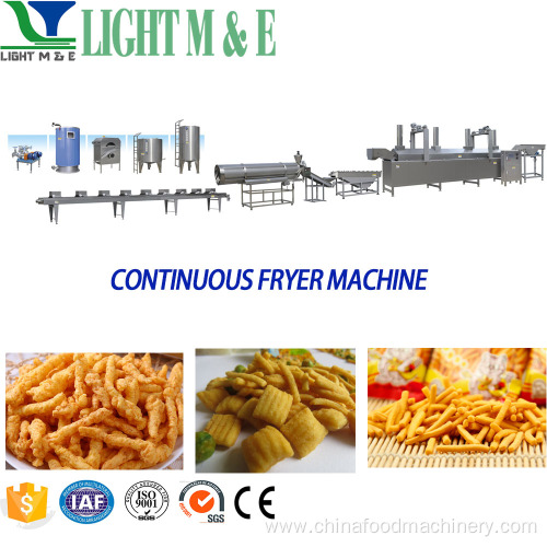 Automatic Potato Chips Continuous Belt Deep Fryer Machine